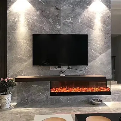 uzun elektrikli şömine